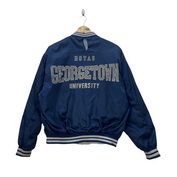 Vintage 90s Georgetown Hoyas Big Logo Bulldog Reversible Jacket