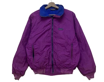 Vintage 80s Patagonia Bomber Jacket Patagonia USA Blue Made in USA