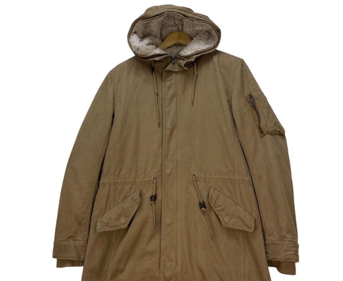 Vintage Blue Tornado Fishtail Parka Detachable Inner Field Jacket