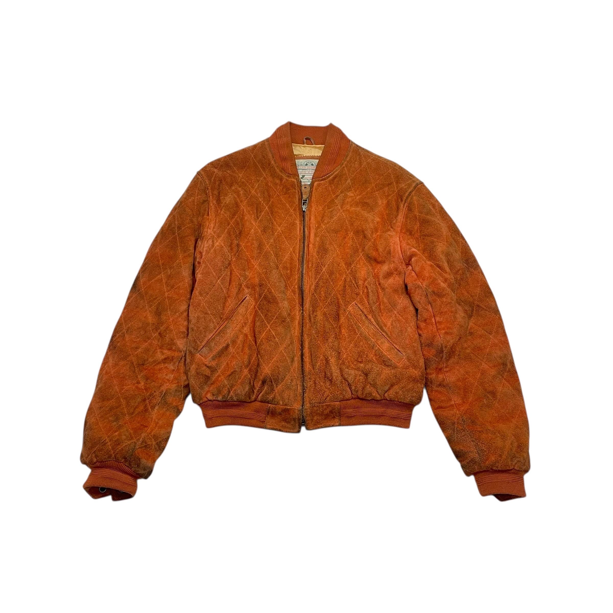 Vintage Leathercraft Field and Town United Worker Bomber Zip up