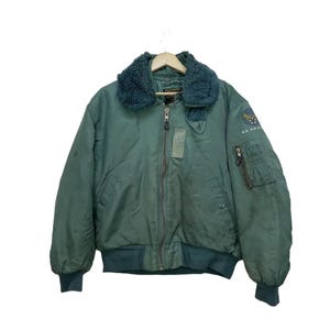 CORINTH MFG. CO. MA-1ジャケット オリーブグリーン Vintage CORINTH MFG CO Ma 1 Usaf Flyers Bomber Jacket Made
