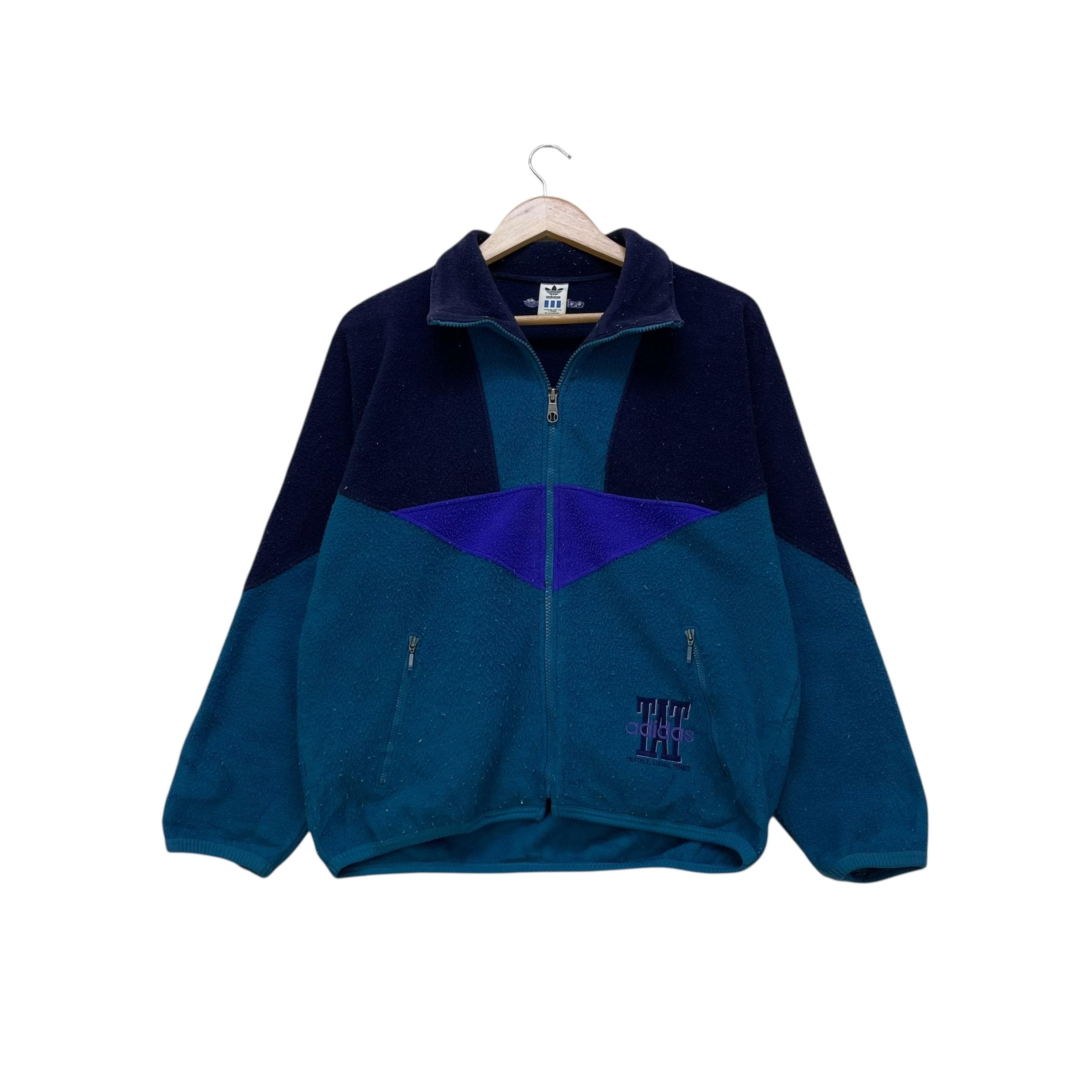 Vintage 90s Adidas Fleece V Pattern Multi Color Pullover Jacket - Etsy