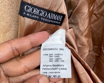 Vintage 90s Giorgio Armani Wool Long Coat Jacket - Etsy