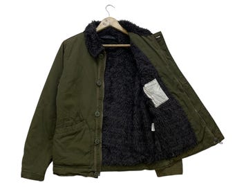 ジャケット・アウター NAVY DEPARTMENT N-1 DECK jkt nxsx15122 Vintage USN Navy Department Contract Nxsx 15122 Deck N1 World War