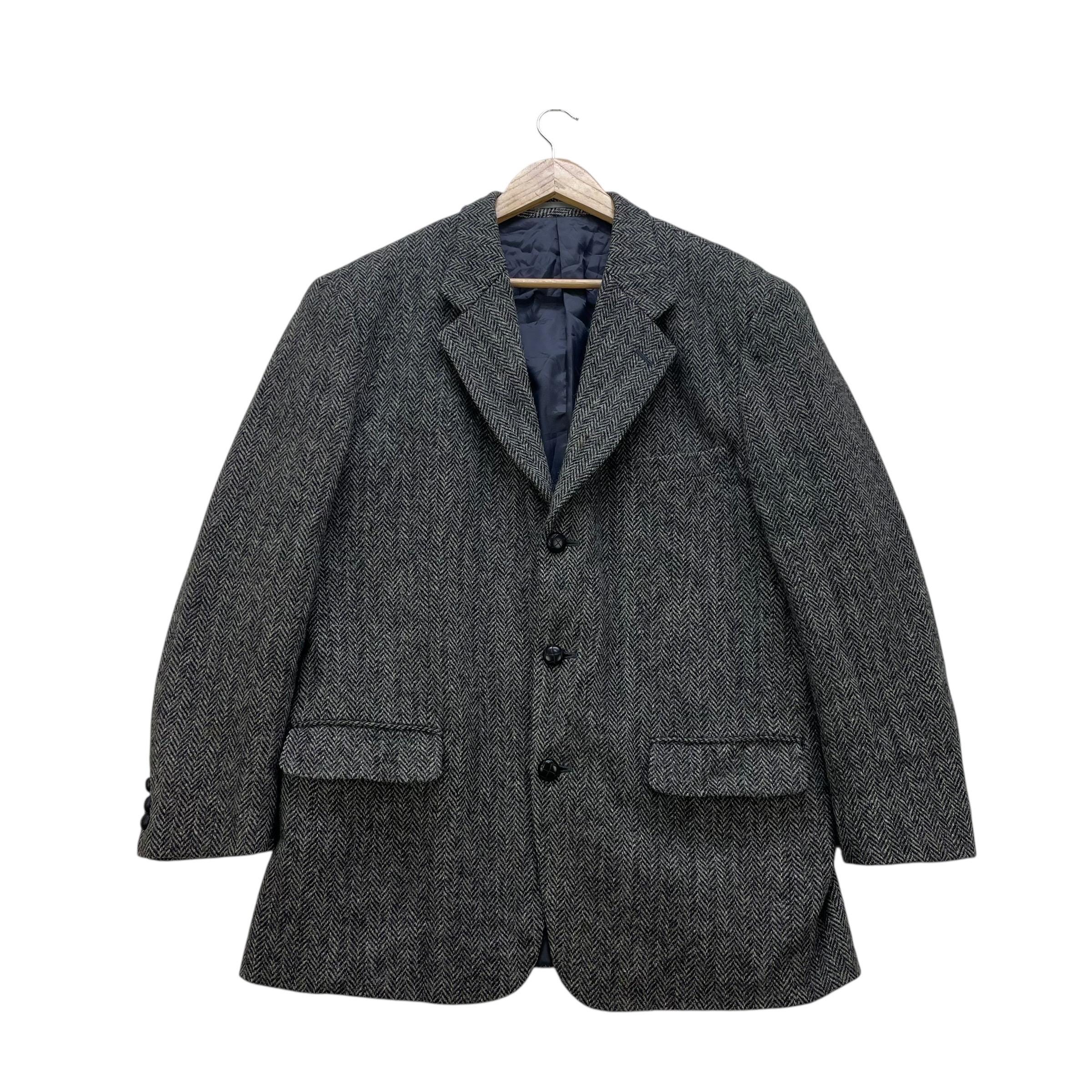 Vintage Harris Tweed Herringbone Jacket - Etsy Finland