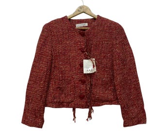 Vintage kort jack met franje van Japans merk Ketty