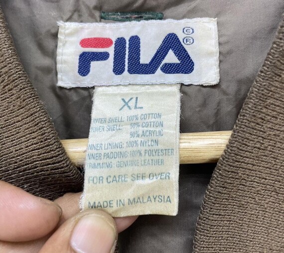 Vintage 90s Fila Multi Color Checked Pachtwork Oversized Jacket