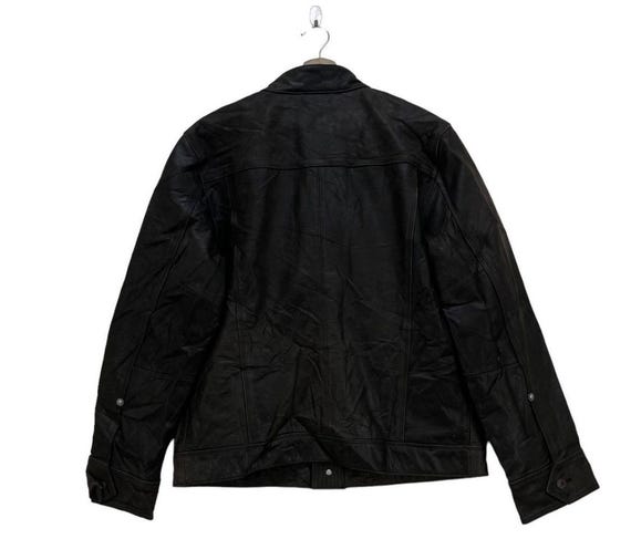Vintage Gap Cow Hide Leather Jacket Gap Motorcycle Cowhide