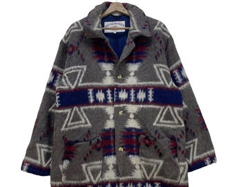 Vintage inheemse wollen Jour De Monsieur-jas