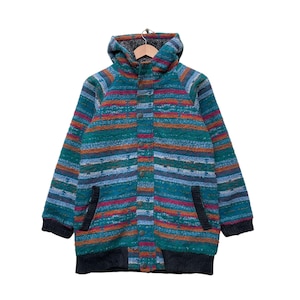 Vintage Titicaca Multi Color Stripe Hooded Jacket