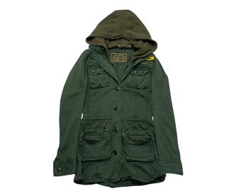 Vintage RNA Flying Gear AF 1003 Punk Military Army Zip-up Jacket