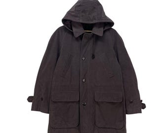 Vintage Courreges Homme Wool Detachable Hoodie Jacket Size Medium
