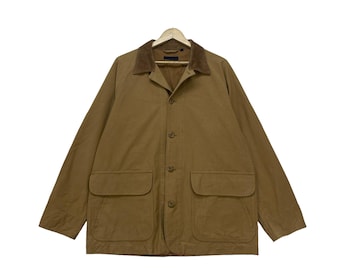 Vintage 90's BARN Coat Italian Lands' End Hunting Jacket Chore