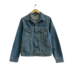 Veste en jean style camionneur de marque japonaise