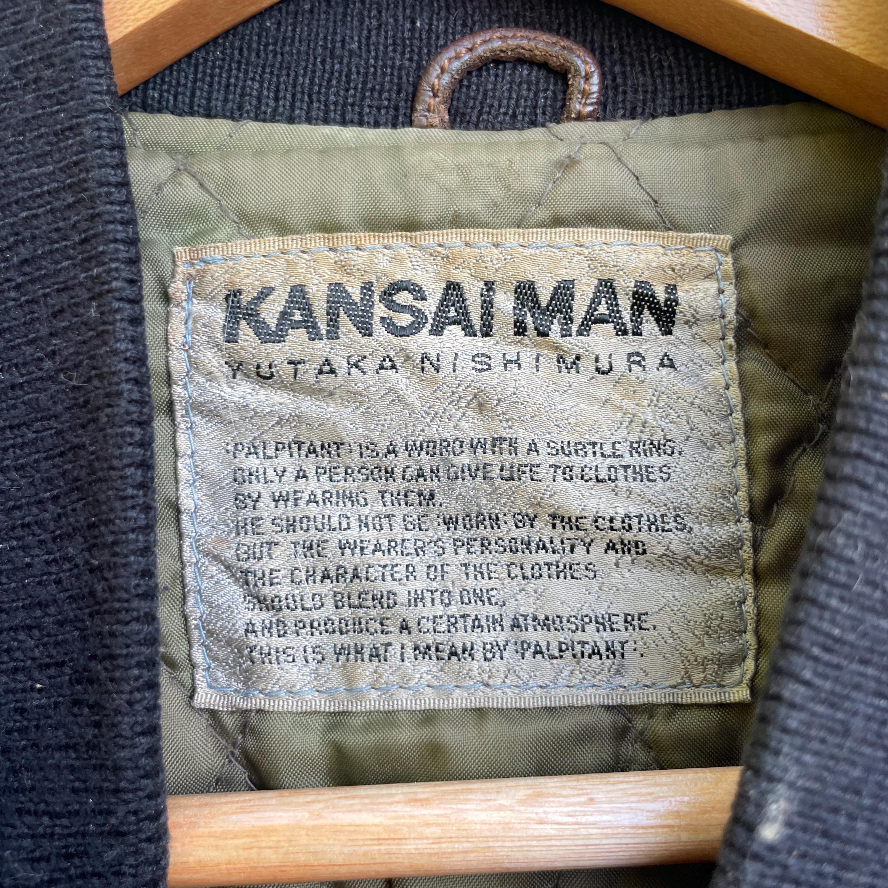 Vintage 90s Kansaiman Yutakanishimura Genuine Leather Bomber