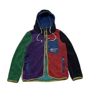 Vintage Cube Sugar Fleece Deep Pile Multicolor Pleasant Heard Heavy Duty Material Size Medium