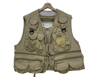 Gilet Utilitaire Vintage L.L.Bean - Taille M, Multi-poches, Camouflage - Années 90