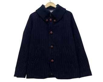 Vintage 1990s Woolrich Aztec Pattern Wool Jacket / Vintage