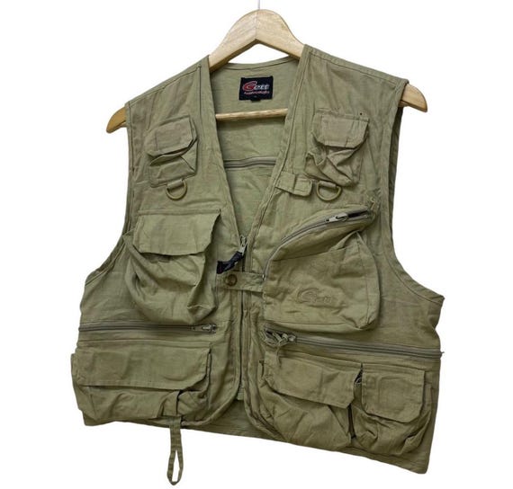 Vintage Gett Fishing Vest Tactical Jacket Size Large - Etsy
