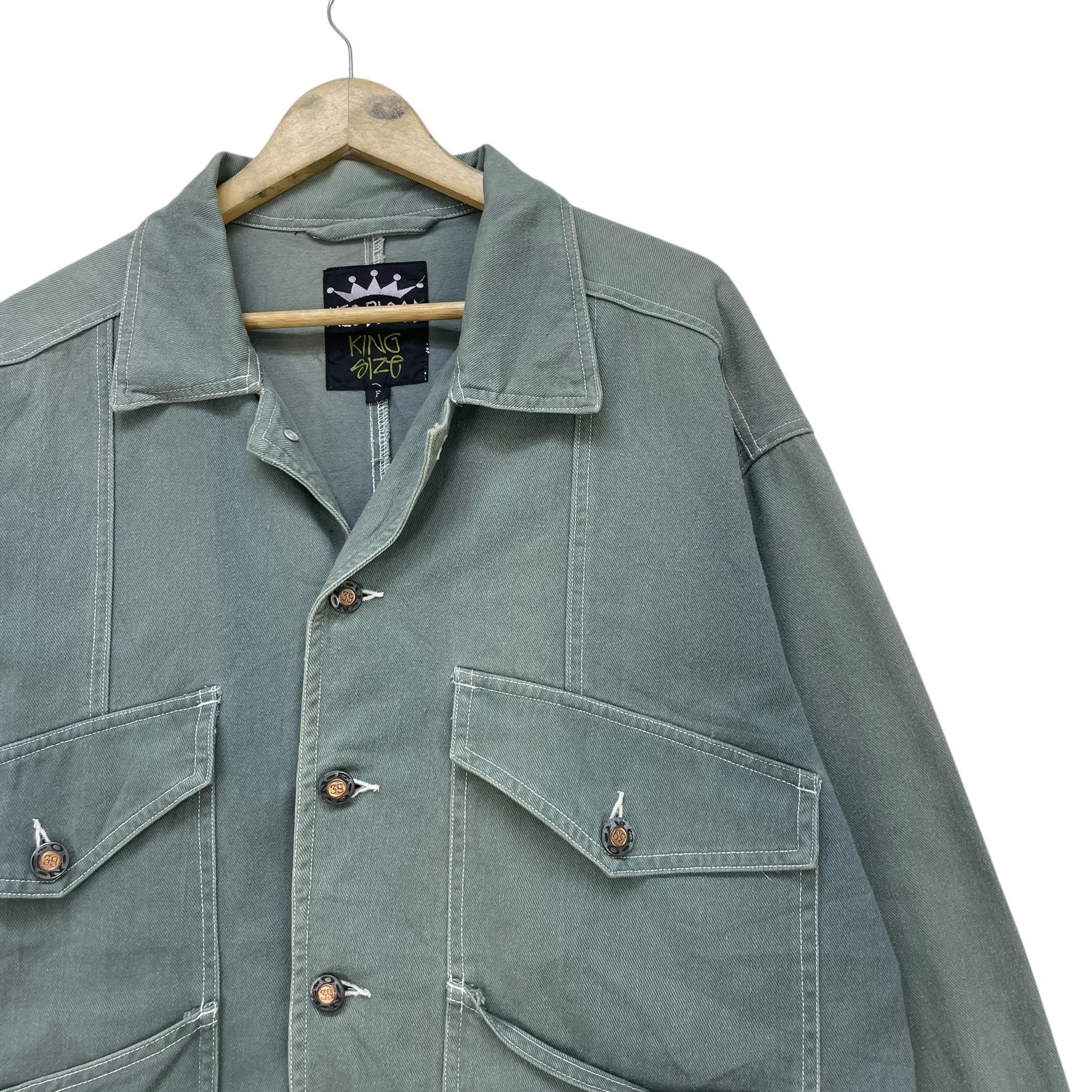 ジャケット・アウター 90S OLD NEO BLOOD KING SIZE CHORE JACKET Vintage Faded Neo Blood Workwear Jacket Vintage Chore Coat