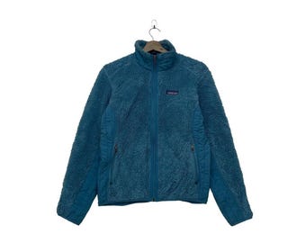 Vintage 80s Patagonia Bomber Jacket Patagonia USA Blue Made in USA