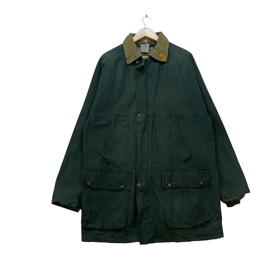 Vintage 90s Pharhani Country and Leisure Waxed Jacket Made in