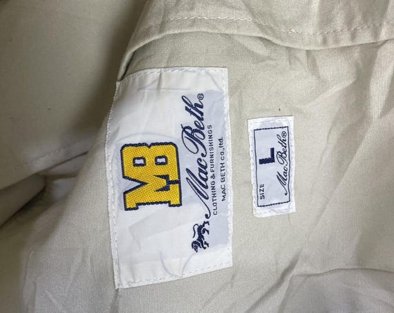 Vintage Bomber Varsity Macbeth Snap Button Jacket - image 4