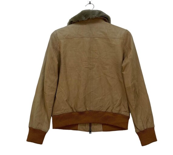 Vintage Goat Leather Jacket With Fur Collar - Etsy Israel