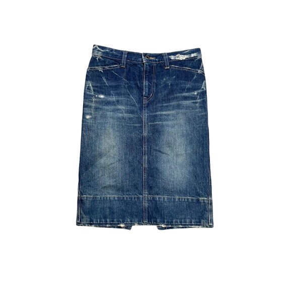 Vintage Hysteric Glamour Distressed Midi Skirt Jeans - Etsy Vintage Hysteric Glamour Distressed Midi Skirt Jeans - Etsy