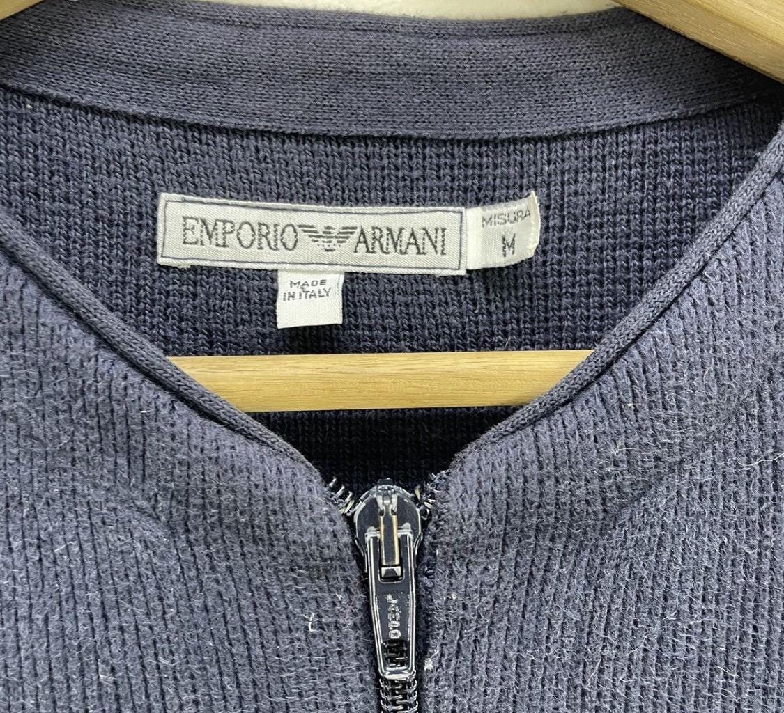 Vintage Emporio Armani Zipper Jacket Made in Italy Lampo Zipper