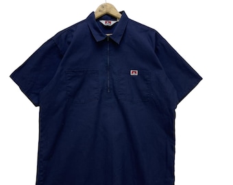 Vintage 90s Ben Davis Long Sleeve Button up Hickory Stripe Work