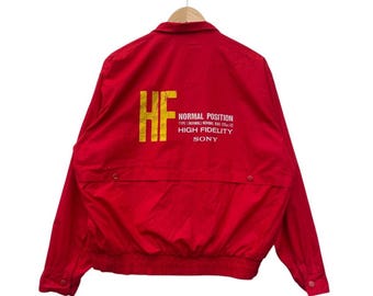 Giacca leggera bomber vintage anni '80 Onward Sony Label