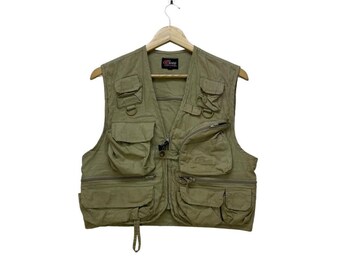Vintage 90s Super Possum All Round Fishing Vest Tactical Multi