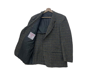 Peregrine Harris Tweed ウールジャケット Lサイズ グレー Vintage Harris Tweed X Peregrine Harringbone Bomber Jacket Made in