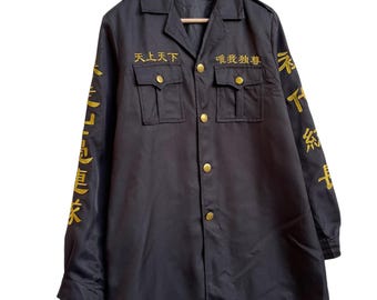 ジャケット・アウター TOKYO GANG MILITARY JACKET Gang Tokyo Revengers Bomber Jacket - Jacket Makers