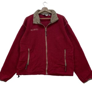 Vintage Columbia Sportwear Company Fleece Made In Usa Fleece Zipper Size Medium
