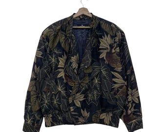 Vintage Shirakura Floral Overprint Jacket