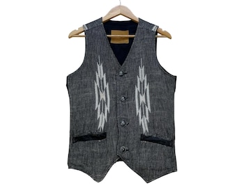 Vintage Trujillo's Weaving Shop Chimayo Hand Woven Vest Small - Etsy