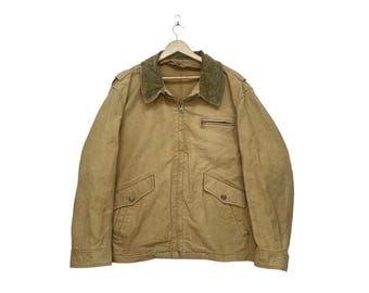 Vintage Japanese Workwear Chore Coat, Inspired Detroit Jacket (Size Large)