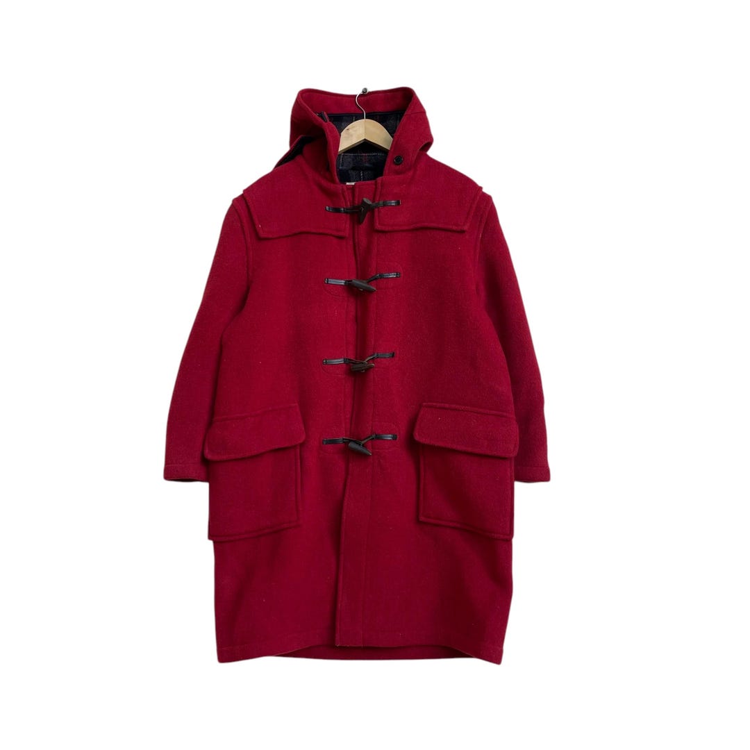 Vintage Gloverall Duffle Coat Toggles Button Warm Jacket