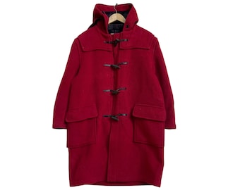 Gloverall Duffle England Coat Toggle Plaids Button Jacket
