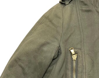 MARC JACOBS LOOK スエード調ジャケット カーキ 4 M相当 上品 MARC JACOBS LOOK スエード調ジャケット カーキ 4 M相当 上品 MARC