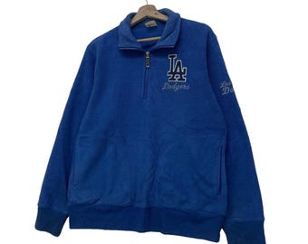 MLB LA ドジャース サテン ブルー ジャケット | レターマン