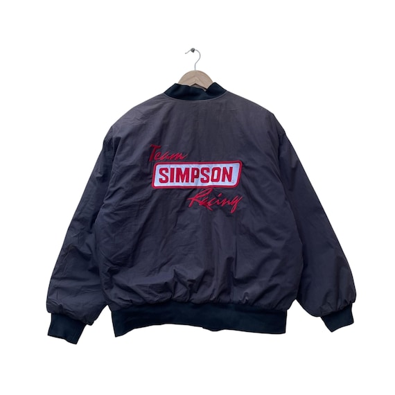 Vintage Faded Simpson Racing Team Bomber Jacket - Etsy
