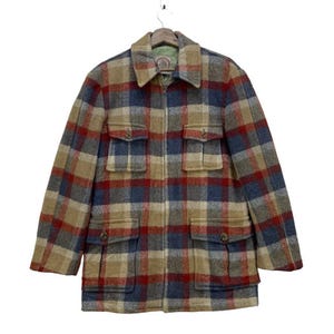 Vintage J Press Checked Zipper Up Jacket