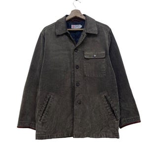 Vintage Chaps Ralph Lauren Workwea Chore Coat Jacket Size Medium Made In Japan