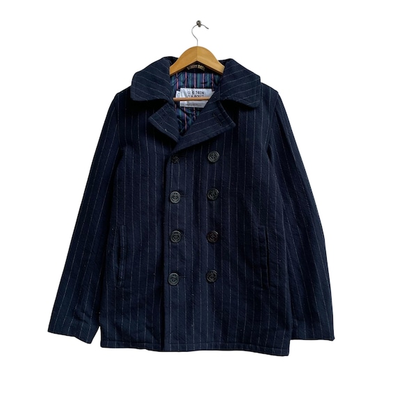 Schott Bros ピーコート ストライプ ジャケット - Etsy 日本