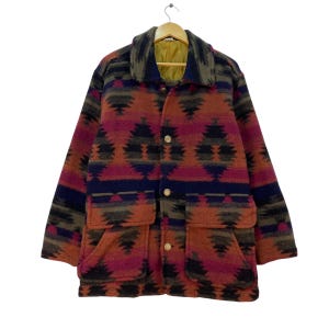 Vintage Multicolor Inspired Navajo Pattern Jacket