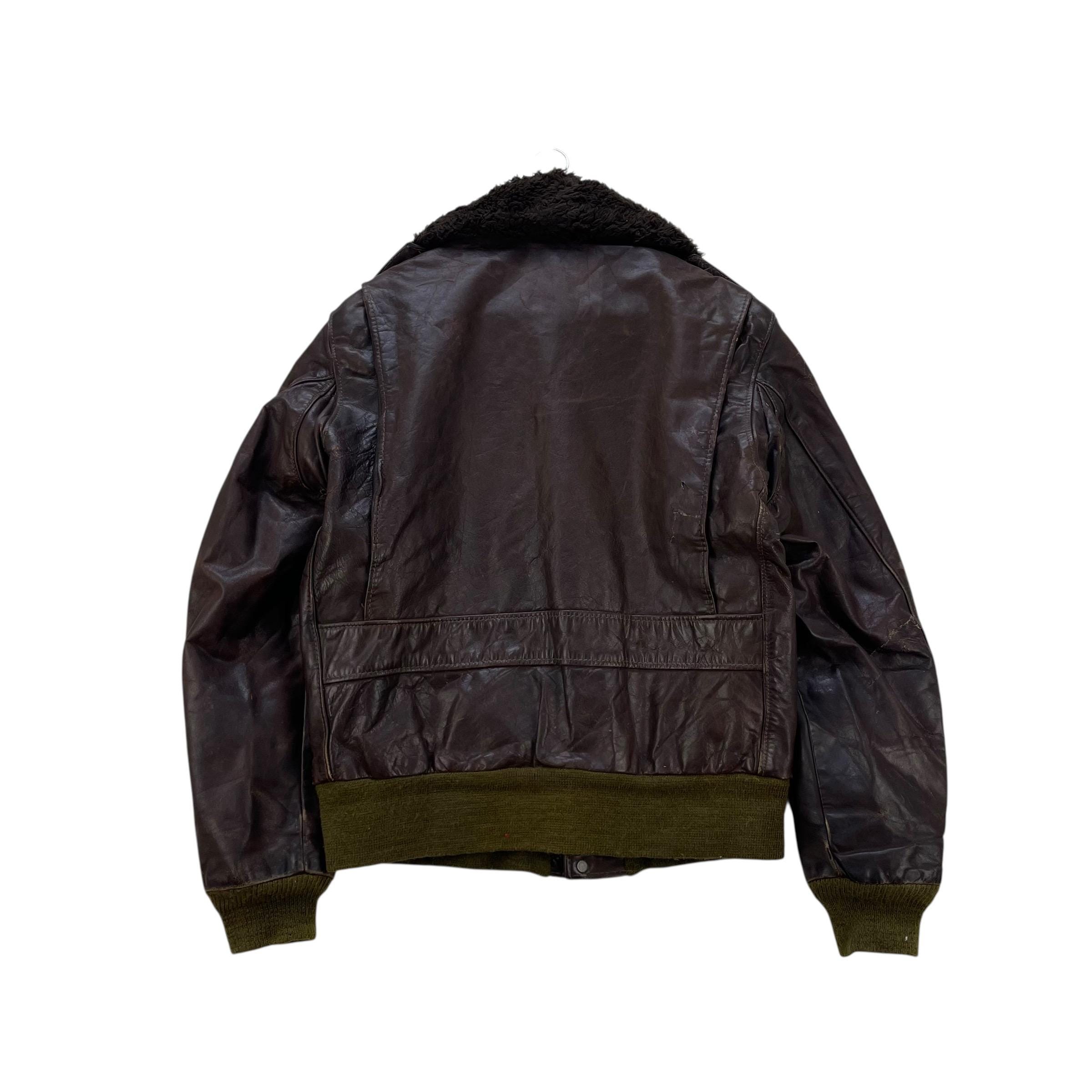 Vintage Schott Type G2 Leather Aviator Flight Jacket - Etsy Israel