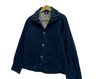 Vintage 60s Japanese Leather Cotton Jacket - Mitsukoshi